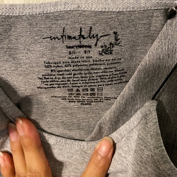 Free People Intimately Heather Gray Tank NWOT - Picture 5 of 6